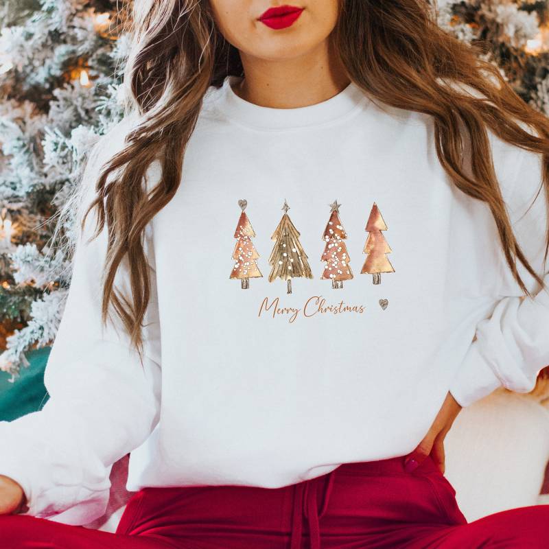 Weihnachtsbaum Sweatshirt, Tannenbaum Winter Pulli, Weihnachtssweatshirt Damen, Weihnachtsshirt, Winterpullover, Pulli Weihnachten Frauen von DivineDesignsDe