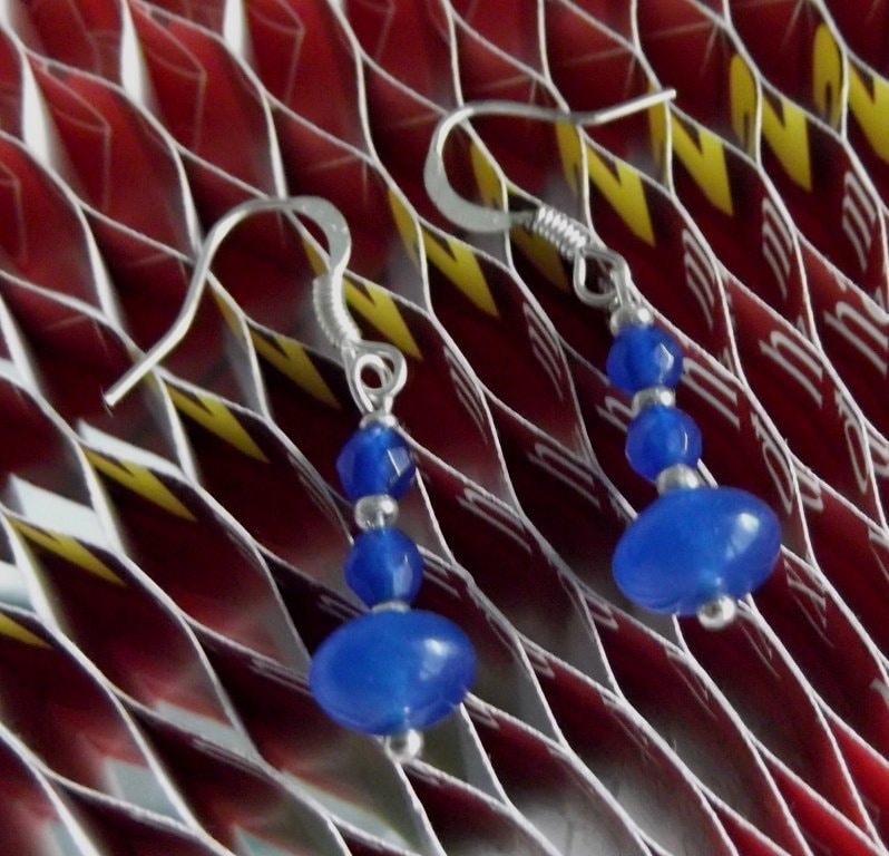 Natürliche Saphir Edelstein Ohrringe von DivinelyFeminineShop