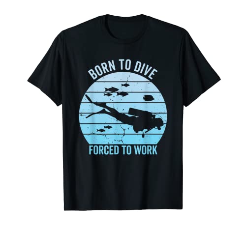 Tauchen, für Männer und Frauen, Kinder, Ozeanliebhaber, Taucher, Born to Dive T-Shirt von Diving Outfits for Men & Women