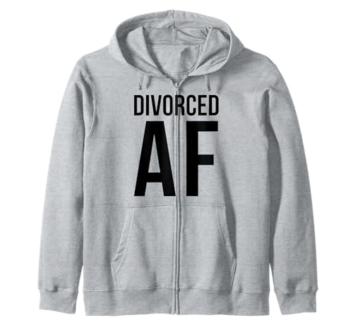 Divorced AF T-Shirts Happy Break Up Tees Scheidung Party Frauen Kapuzenjacke von Divorce Tees By VM