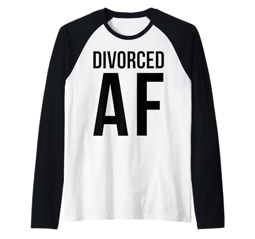 Divorced AF T-Shirts Happy Break Up Tees Scheidung Party Frauen Raglan von Divorce Tees By VM