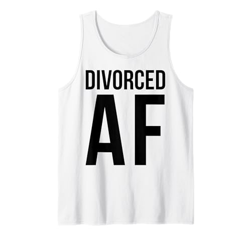 Divorced AF T-Shirts Happy Break Up Tees Scheidung Party Frauen Tank Top von Divorce Tees By VM