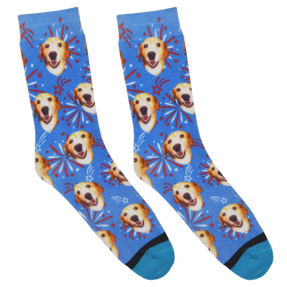 Divvyup Socken - Benutzerdefinierte Vierte Juli Feuerwerk von DivvyUpSocks