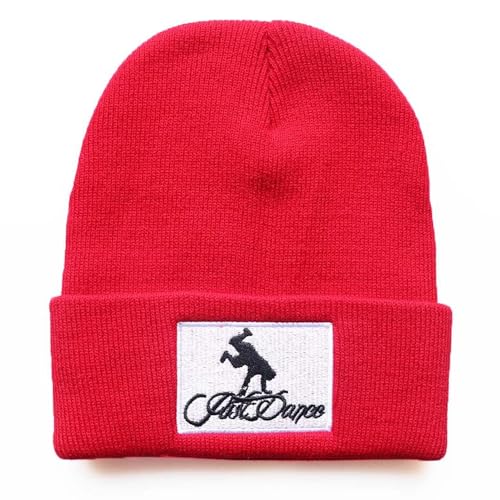 Professionelle Bboy Cap für Head Spin Beanie Strickmütze Breakdance Spin Hat, Rot/Ausflug, einfarbig (Getaway Solids), 7 Years von Diwimiki