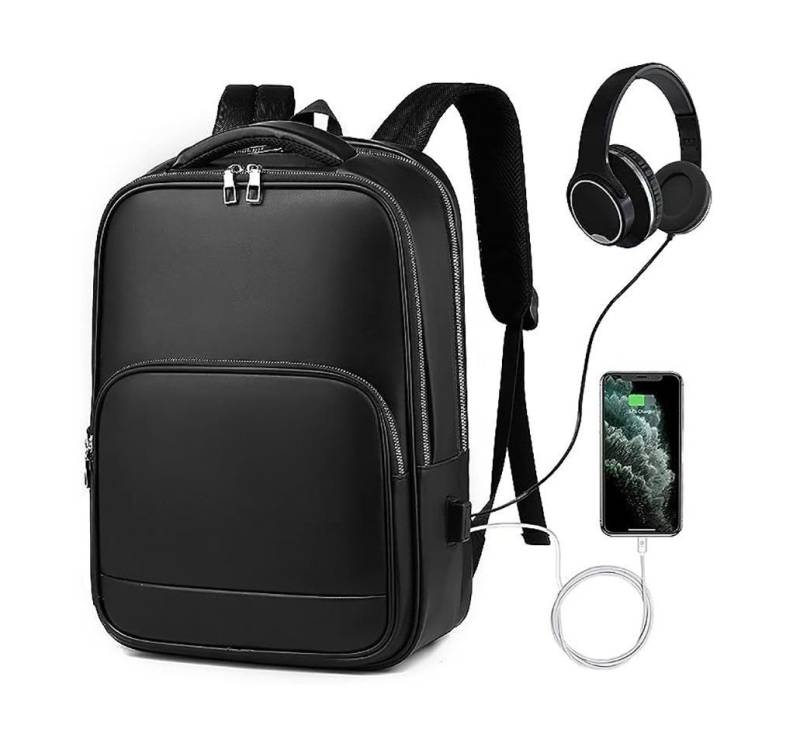 Diyarts Laptoptasche (Moderner Laptop-Rucksack, praktisch & angenehm zu tragen), integriertem USB-Ladeanschluss, Diebstahlschutz & großzügigem Stauraum von Diyarts