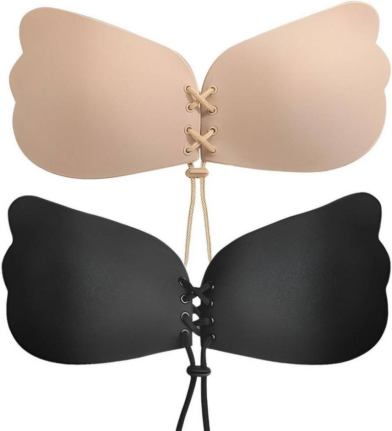 Diyarts Set: Push-up-BH (Revoltionärer trägerlose Klebe-BH, 2-tlg., Trägerlose Push Up BH) Ultimativer Komfort, Klebstofffrei, Nachhaltig & Stilvoll von Diyarts