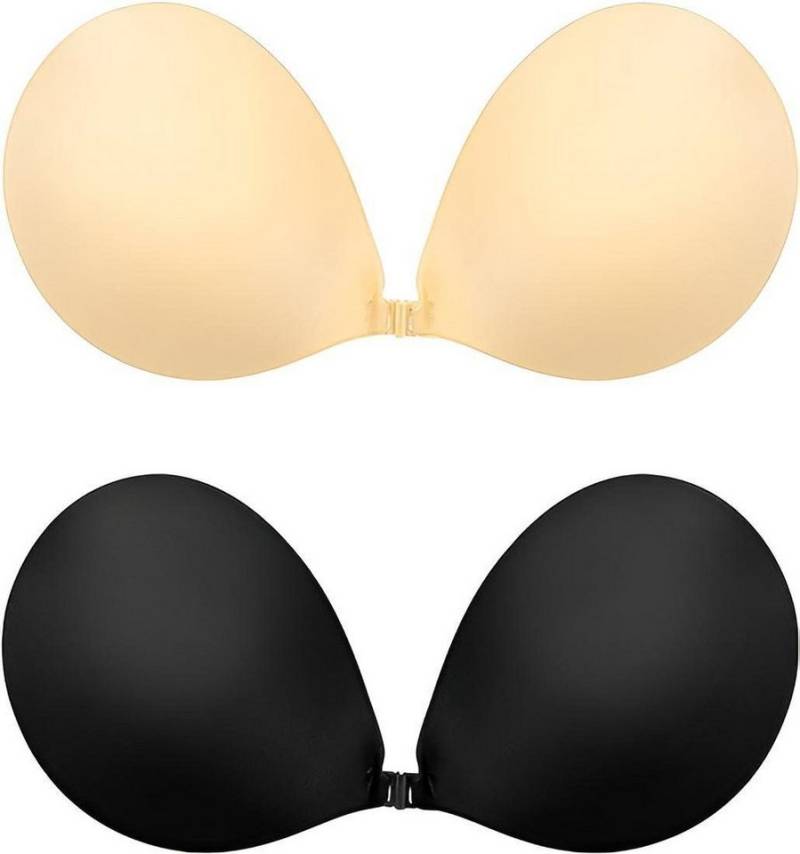 Diyarts Set: Push-up-BH (Unsichtbarer Klebe-BH, Formend & Selbstklebend) Hautfreundlich, Einfach anzuziehen, Push-Up-Effekt, Pflegeleicht von Diyarts