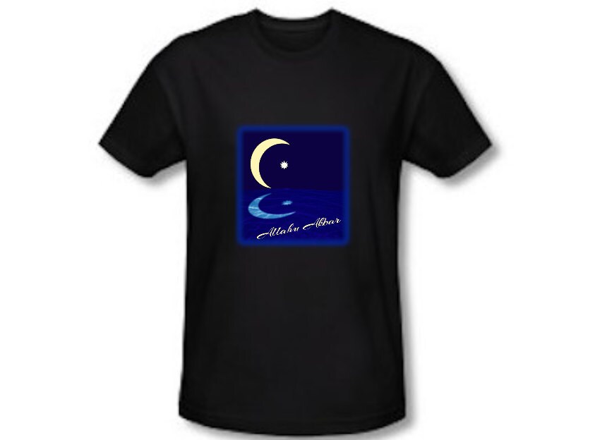 Halbmond & Stern Allahu Akbar T Shirt Halbmond & Stern Allahu Akbar T Shirt von Diyawear