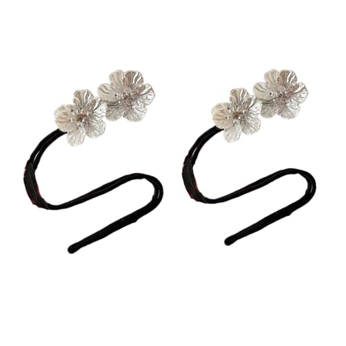 2 x Blumen-Haarknotenmacher, magischer Haarknotenwickler, Dutt-Former, Haar-Accessoire, DIY-Haar-Styling-Werkzeug für Frauen und Mädchen von Diyfixlcd