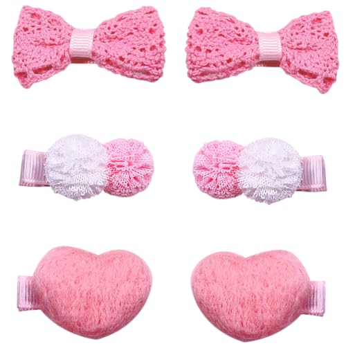 3 Paar Hohle Spitze Schleife Haarnadel Clips für Haar Bowknot Haarspangen Schleife Haarspangen Mädchen Haarnadel von Diyfixlcd