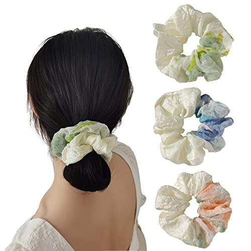 3pcs Scrunchie Soft fluffy scrunchie Satin scrunchie elastic ponytail holder Stylish scrunchie for women girls von Diyfixlcd