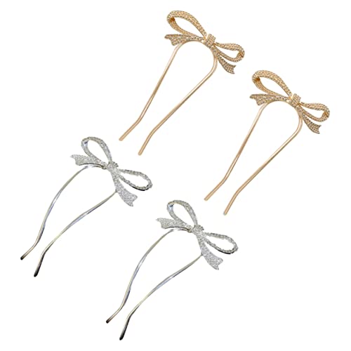 4pcs metal hairpin metal hair clips for women U Shape Hair chopstick hair decorative hair clips women hair accessories women's hair clips Hair Pins for Buns Hair Fork Pin Asia girl von Diyfixlcd