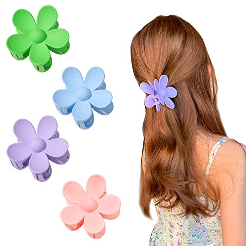 Blumen-Haarspangen, 4-teiliges Set, Blumen-Haarklammern für Frauen, einzigartiges Blumendesign, Haarschmuck für Frauen von Diyfixlcd