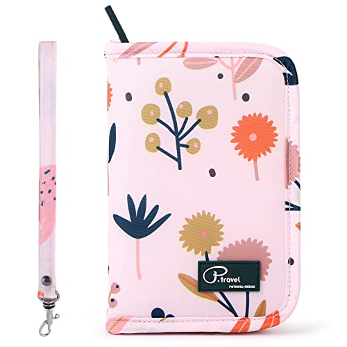 Dizdvizd Reisepass Schutzhülle für Damen, Reisepass Tasche Ausweistasche Dokumententasche Organizer für Reisen - Floral von Dizdvizd