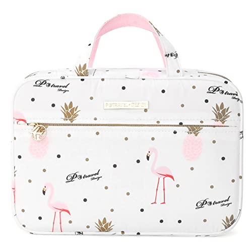 Kulturtaschen zum Aufhängen für Damen, Dizdvizd Reise Kulturbeutel Große wasserdichte Kosmetiktasche Organizer -Flamingo von Dizdvizd