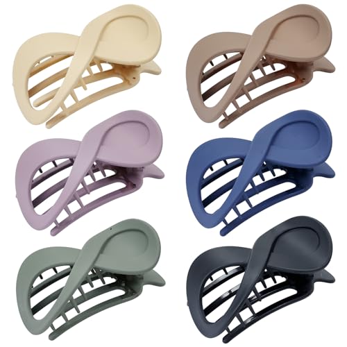 Dizila 6 Stück matte Kunststoff French Concord flache Haarspangen Banane Haarspangen Haarklammern Krokodilklemmen Haarschmuck für Frauen Mädchen Dickes dünnes Haar Dizila 6 Stück matte Kunststoff French Concord flache Haarspangen Banane Haarspangen Haarklammern Krokodilklemmen Haarschmuck für Frauen Mädchen Dickes dünnes Haar von Dizila