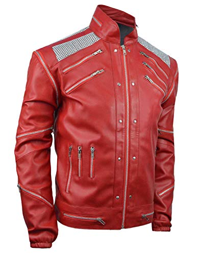 Dizller Beat-It Jacke - Rot - Kunstleder, Rot/Ausflug, einfarbig (Getaway Solids), XX-Large von Dizller