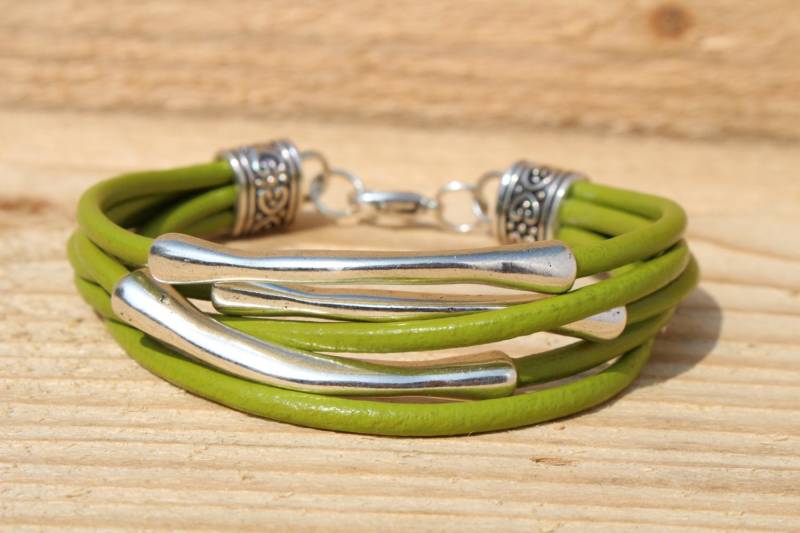 Damen Lederarmband 3. Jahrestag Sommer Armreif Boho Stapelarmband Geschenk Für Sie Muttertag Freundin Armband Teenager Mädchen von DizzyDayDreamz