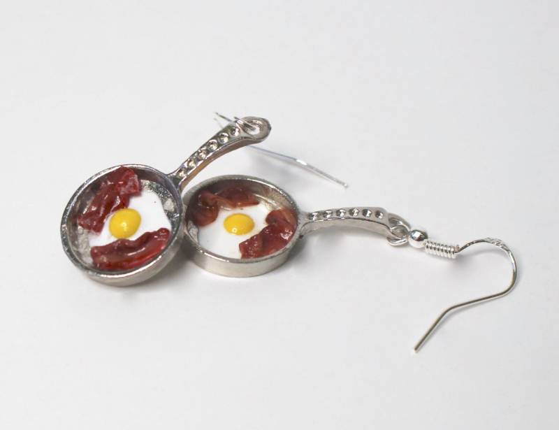 Ei Und Speck Ohrringe Gebrateneei Mini Pfanne Koch Geschenk Köche Frühstück Ei Und Speck Ohrringe Gebrateneei Mini Pfanne Koch Geschenk Köche Frühstück von DizzyDayDreamz