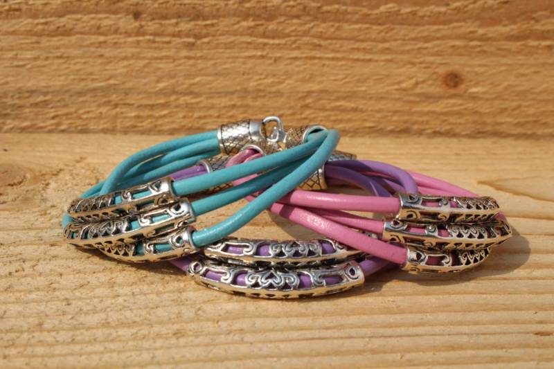 Womens Lederarmband 3. Jahrestag Sommer Armreif Boho Stapeln Armband Geschenk Für Ihre Muttertag Freundin Teen Mädchen von DizzyDayDreamz