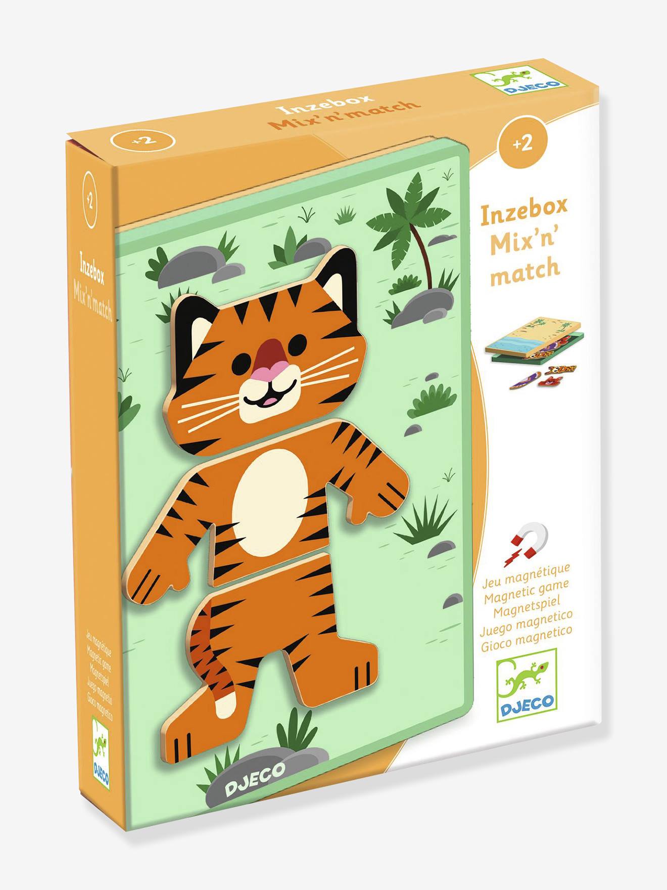 Lernspiel Inzebox Mix'n'match mit Magneten aus Holz DJECO von Djeco