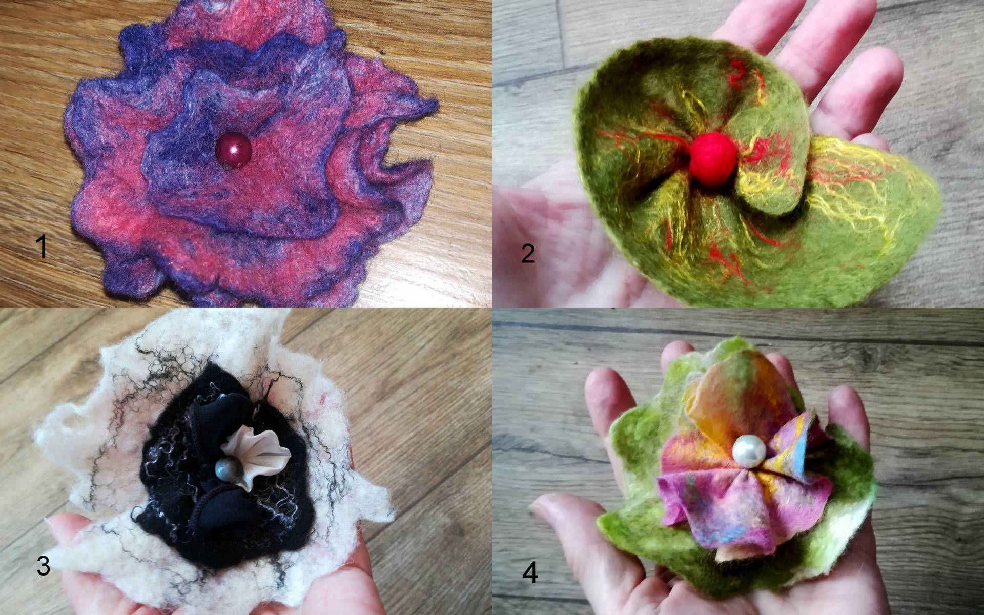 Gefilzte Brosche Aus Merinowolle, Boho Filz Anstecknadel, Anstecknadel Hochzeit Filzschmuck, Hut Accessoires, Geschenk von DjenkaScarves