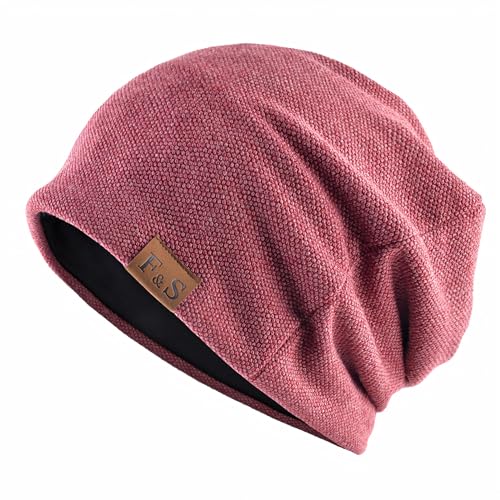 Djfkey Beanie Mütze Herren Kopfbedeckung Dünne Strickmütze Damen Flexibler Freizeithut Leichte Chemo(DE/NL/SE/PL, Alphanumerisch, Einheitsgröße, weinrot) von Djfkey