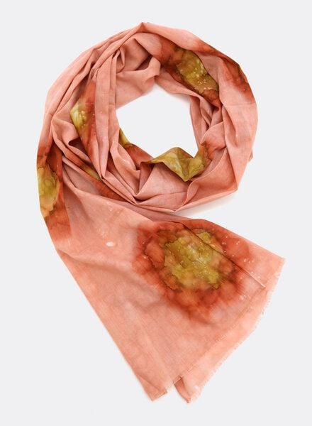 Djian Schal aus Bio-Baumwolle – Batik Aquarell von Djian