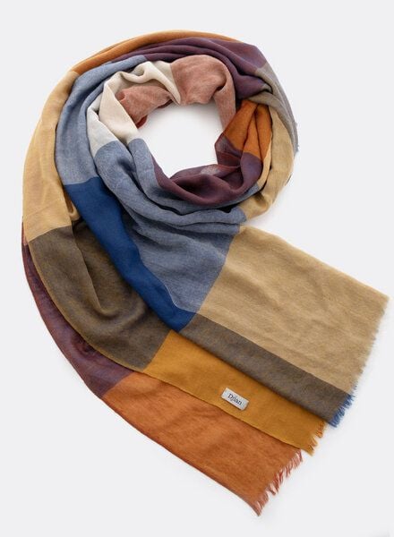 Djian Schal aus Merino-Wolle – KARO – mulesingfrei von Djian
