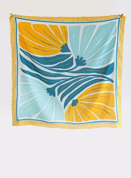 Djian Tuch aus 100% Bio-Baumwolle – Curly Flowers von Djian