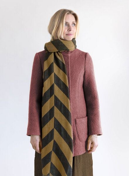 Djian Schal aus Merino-Wolle – BOLD STRIPES – mulesingfrei von Djian