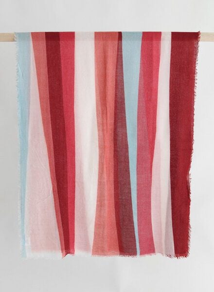 Djian Wollschal aus 100 % reiner Schurwolle – Color Lines – fein gewebt von Djian
