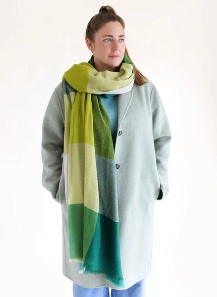 Djian Schal aus Merino-Wolle – KARO – mulesingfrei von Djian