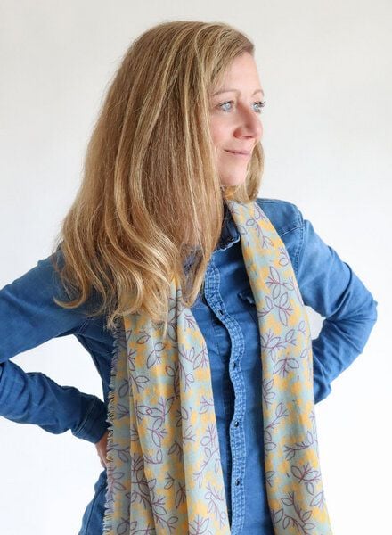 Djian Schal aus Merino-Wolle – BLOSSOM – mulesingfrei von Djian