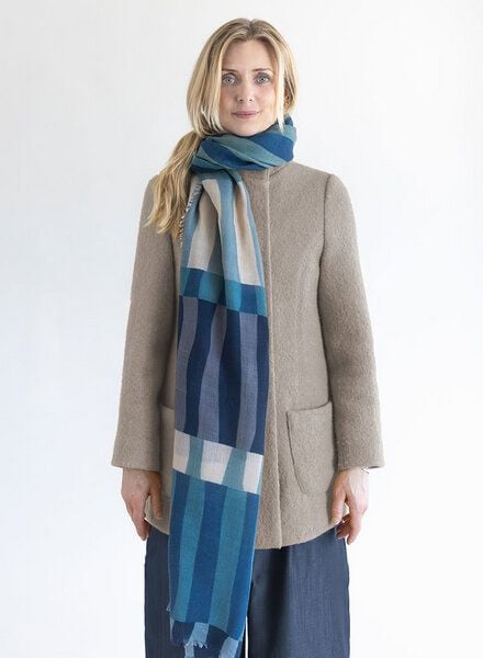 Djian Schal aus Merino-Wolle – STRIPES – mulesingfrei von Djian