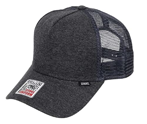 Djinns Cut & Sew Trucker Cap mit exklusivem Capspin Anstecker One Size verstellbar in Charcoal von Djinns