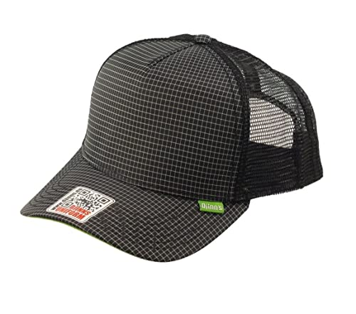 Djinns Needlecheck II Trucker Cap mit exklusivem Capspin Anstecker One Size verstellbar in Schwarz - One-Size von Djinns