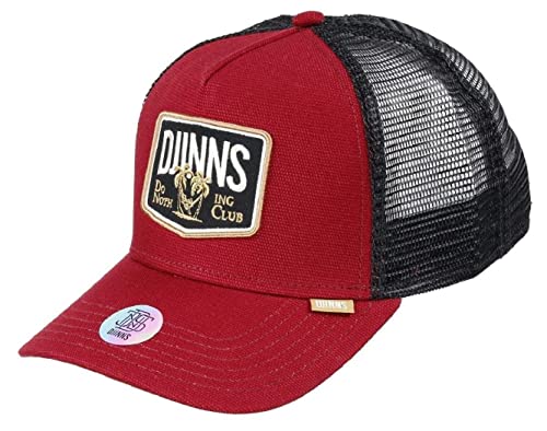 Djinns Trucker Cap Nothing Club mit exklusivem Capspin Anstecker verstellbar Basecap Snapback Kappe Mesh rot von Djinns