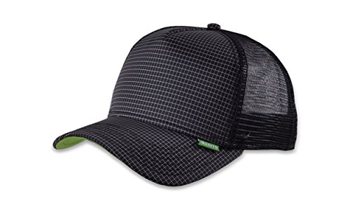 DJINNS - Needlecheck II (black) - High Fitted Trucker Cap von Djinns