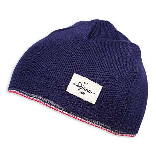 Djinns - 2 Layer (Navy) - Beanie Mütze Strickmütze Wollmütze Winter Hat von Djinns