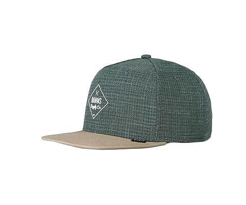 Djinns 6P Snapback Cap Cottoncheck Light Olive von Djinns