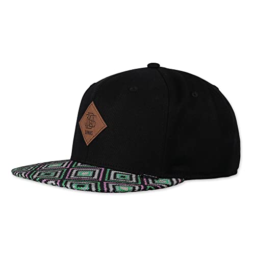 Djinns - Afro Slug (Rev.Multi Black) - Snapback Cap Baseballcap Hat Kappe Mütze Caps von Djinns