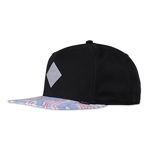 Djinns - Arty Waves (White/Black) - Snapback Cap Baseballcap Hat Kappe Mütze Caps von Djinns