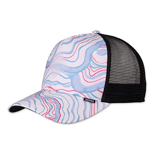 Djinns - Arty Waves (White/Black) - Trucker Cap Meshcap Hat Kappe Mütze Caps von Djinns