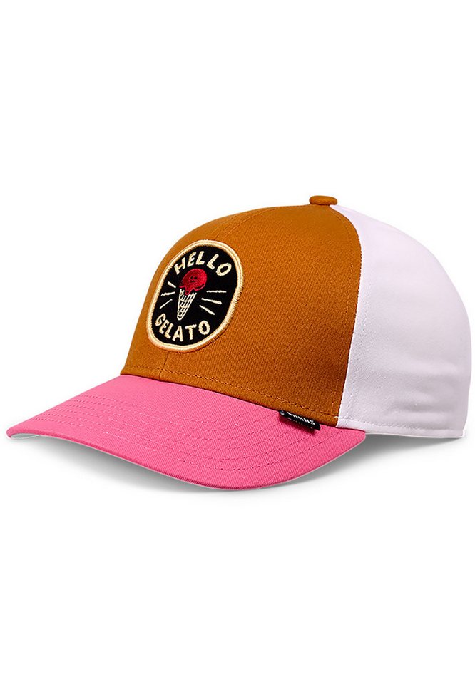 Djinns Baseball Cap Djinns Kinder Cap Food Gelato Brown Rose Braun Pink Weiß von Djinns