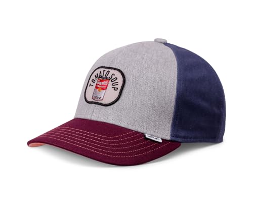 Djinns - Basic Kids Cap Food (Tomato Soup - Grey)- Kinder Jungen Dad Cap Curved Visor Baseballcap Hat Kappe Mütze Caps Youth Size von Djinns