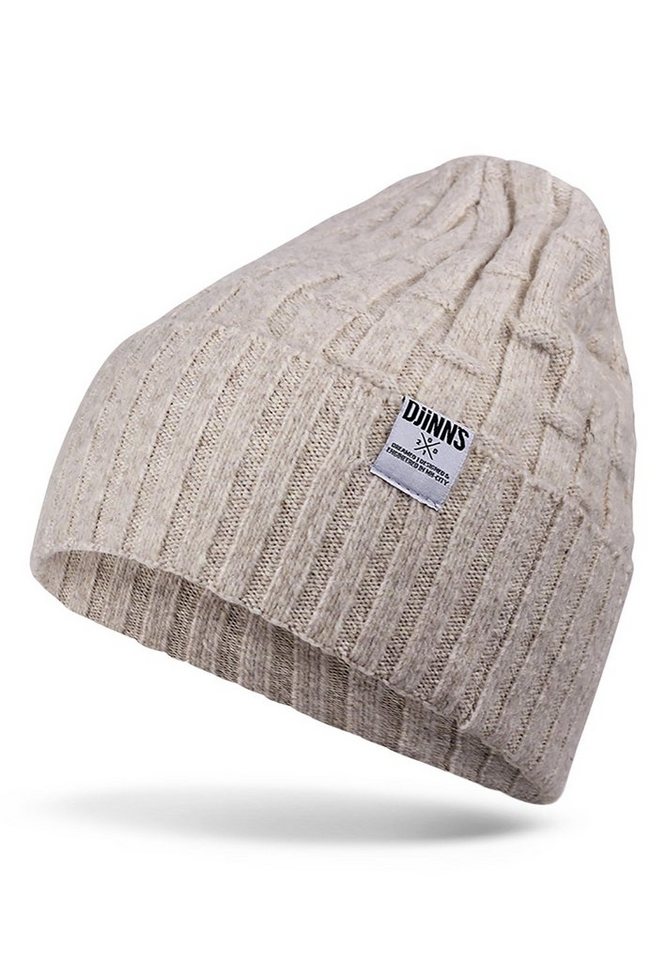 Djinns Beanie Djinns Basic Beanie BAMBOO KNIT Sand von Djinns