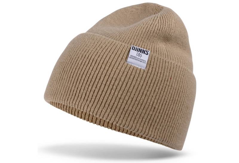 Djinns Beanie Djinns Basic Beanie Wooly Knit (Beanie, Beanie, Strickmütze) von Djinns