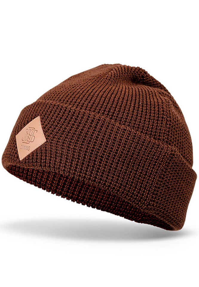 Djinns Beanie Djinns Beanie BASIC BEANIE WAFFLE WAFFLE Brown Dunkelbraun von Djinns