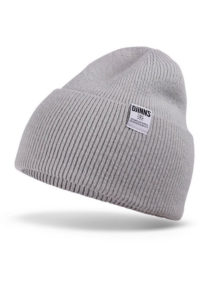 Djinns Beanie Djinns Beanie BASIC BEANIE WOOL Grey Grau von Djinns